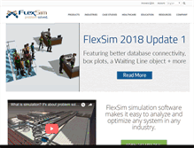 Tablet Screenshot of flexsim.com